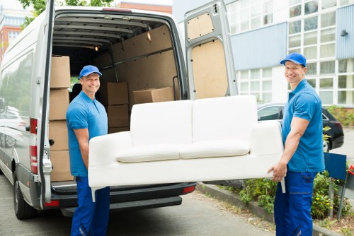 Customer making a secure Man With Van Aldboroughhatch payment