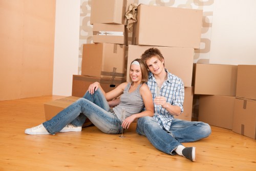 Removal van ready for a local move in Aldboroughhatch