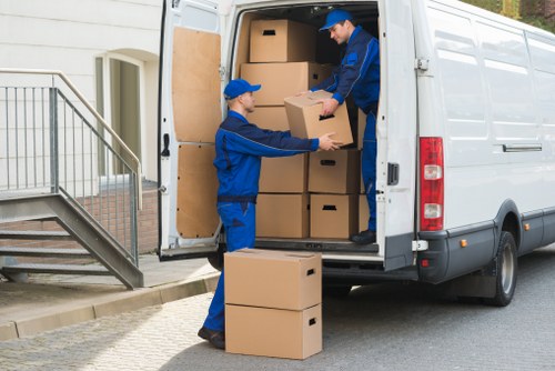 Removal team preparing a home move in Aldboroughhatch