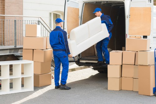 Moving van helping with a local home move in Aldboroughhatch