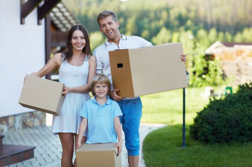 Local removals service supporting a family home relocation