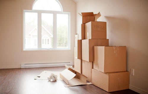 Careful loading of household items for a move in Aldboroughhatch