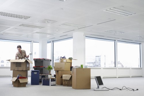 Van loading furniture for a home or office move in Aldboroughhatch